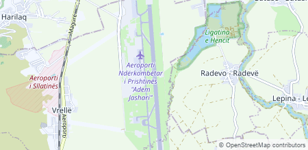 Priština International Airport sur la carte