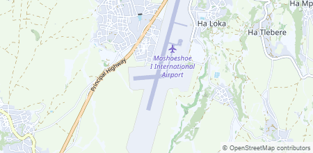 Moshoeshoe I International Airport sur la carte