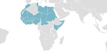 Carte mondiale des pays membres : CENSAD - Communauté des États sahélo-sahariens