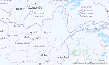 Carte de Afghanistan Nord-Est