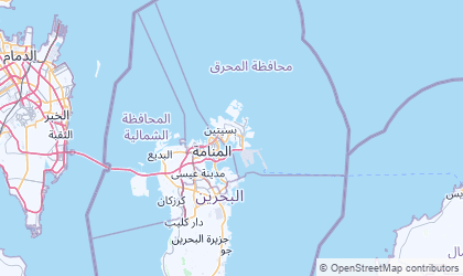 Carte de Gouvernorat de Muharraq