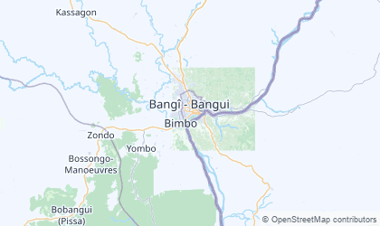 Carte de Bangui