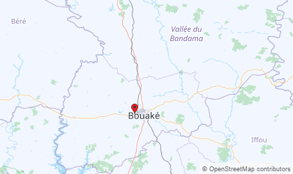 Carte de Vallée du Bandama