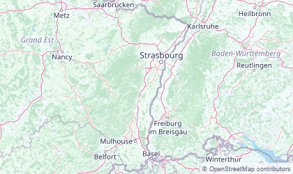 Carte de Alsace
