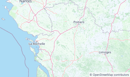 Carte de Poitou-Charentes