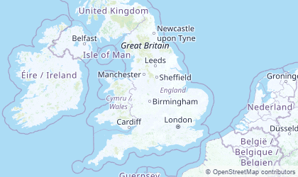 Carte de Angleterre