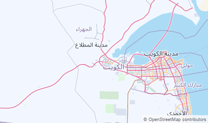 Carte de Muhafazat al Jahra'