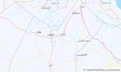 Carte de Muhafazat ad Dakhiliyah