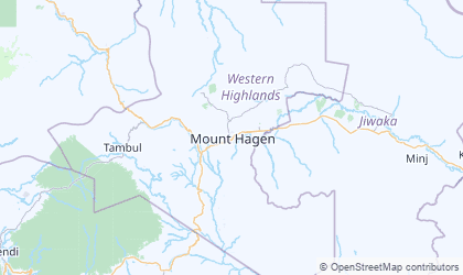 Carte de Hautes Terres de l'Ouest