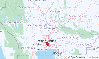 Carte de Thaïlande centrale