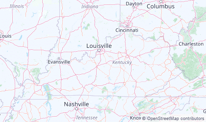 Carte de Kentucky