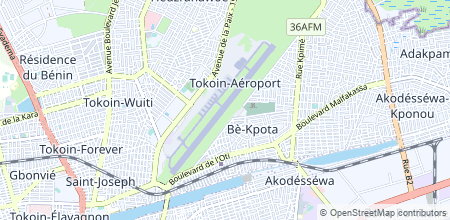Lomé-Tokoin Airport sur la carte