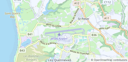 Jersey Airport sur la carte