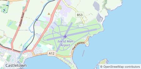 Isle of Man Airport sur la carte