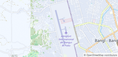 Bangui M'Poko International Airport sur la carte