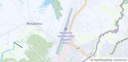 Osvaldo Vieira International Airport sur la carte