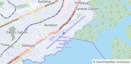 Conakry International Airport sur la carte
