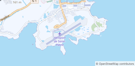 St Pierre Airport sur la carte