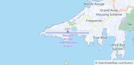 Point Salines International Airport sur la carte