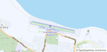 Hato International Airport sur la carte