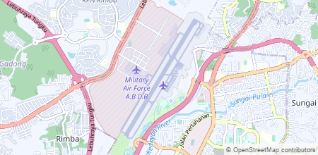 Brunei International Airport sur la carte