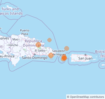 Récents tremblements de terre en République dominicaine
