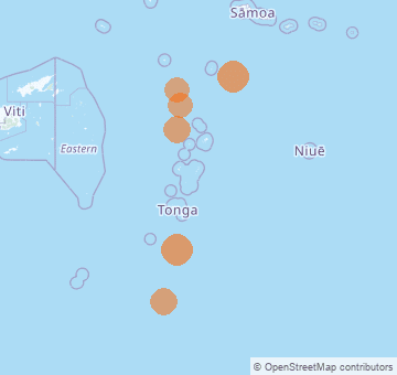 Récents tremblements de terre en Tonga