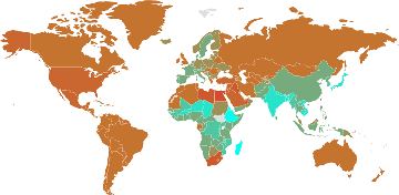 Indice de masse corporelle par pays