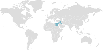 Carte mondiale des pays membres : États du Machrek