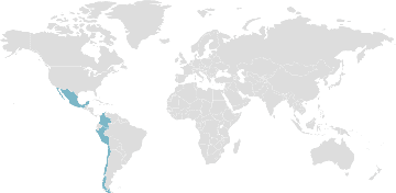 Carte mondiale des pays membres : Alliance du Pacifique