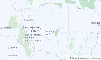 Carte de Santiago del Estero