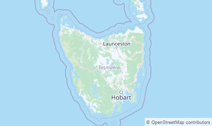 Carte de Tasmanie