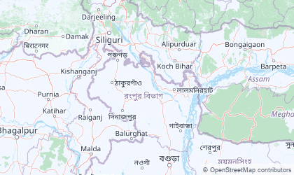 Carte de Division de Rangpur