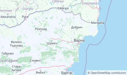 Carte de Nord-Est / Varna