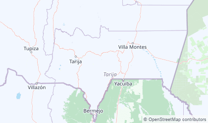 Carte de Tarija