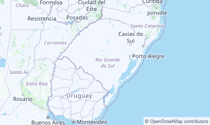 Carte de Rio Grande do Sul