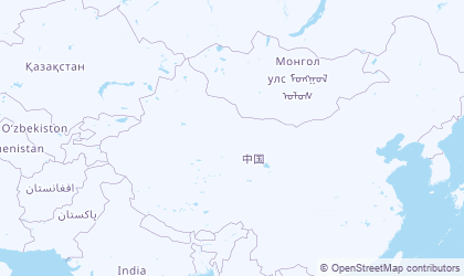 Carte de Nord-ouest de la Chine (Xīběi)