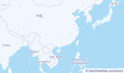 Carte de Centre et sud de la Chine (Zhōngnán)