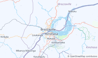 Carte de Brazzaville