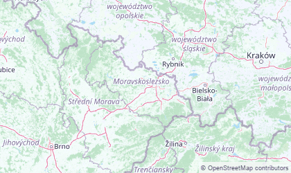 Carte de Silésie morave