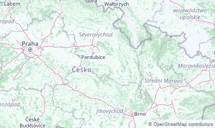 Carte de Pardubice