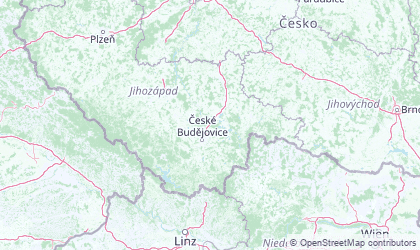 Carte de Bohème du Sud