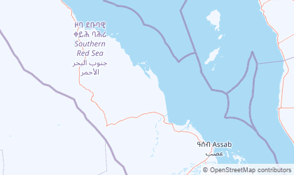Carte de Région de la mer Rouge méridionale