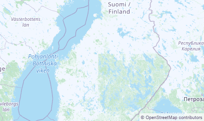 Carte de Finlande centrale