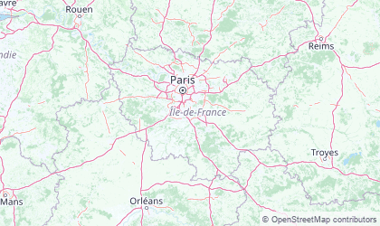 Carte de Île-de-France