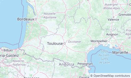 Carte de Midi-Pyrénées