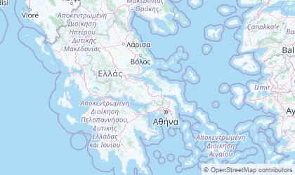 Carte de Grèce centrale