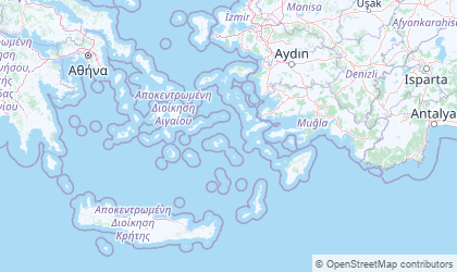 Carte de Égée du Sud