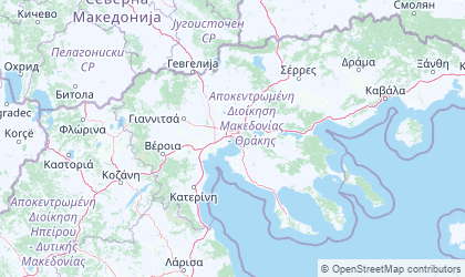 Carte de Macédoine centrale