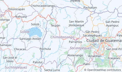 Carte de Chimaltenango